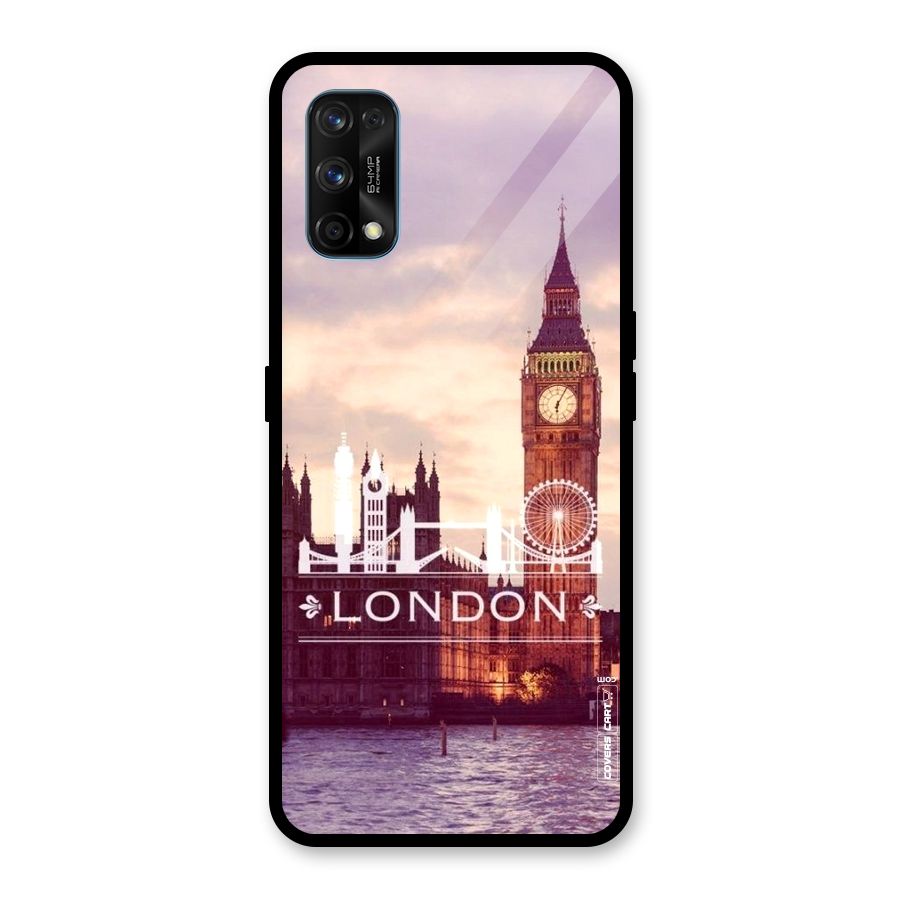 City Tower Glass Back Case for Realme 7 Pro