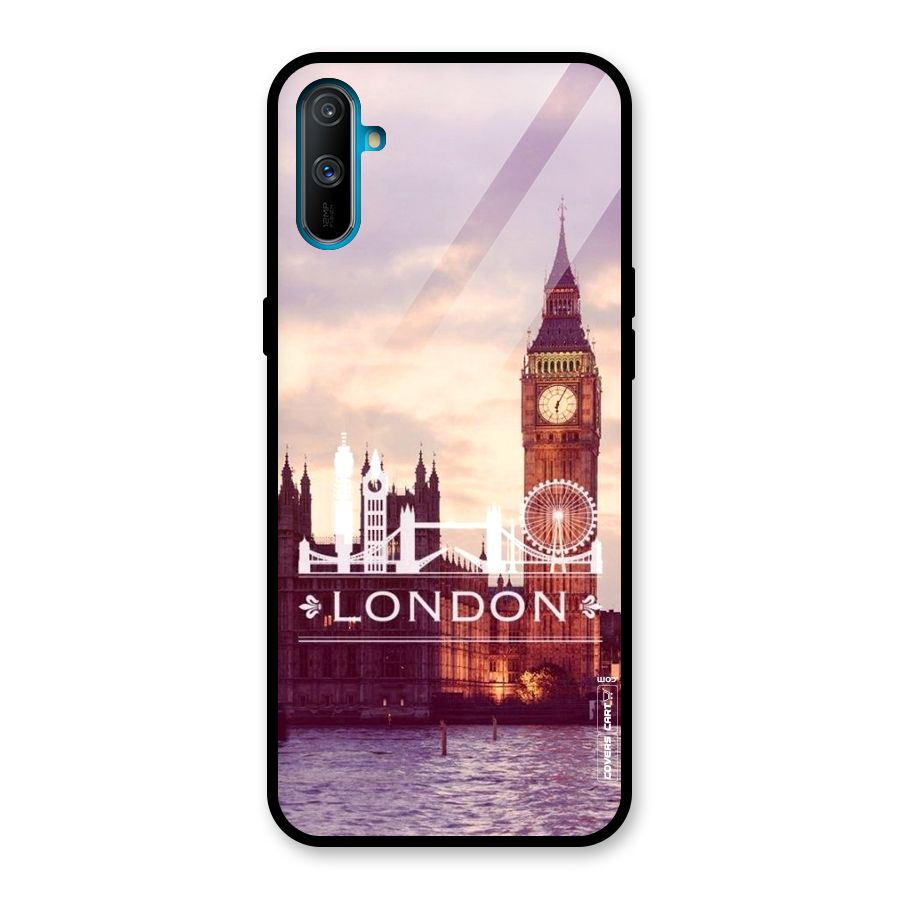 City Tower Glass Back Case for Realme C3