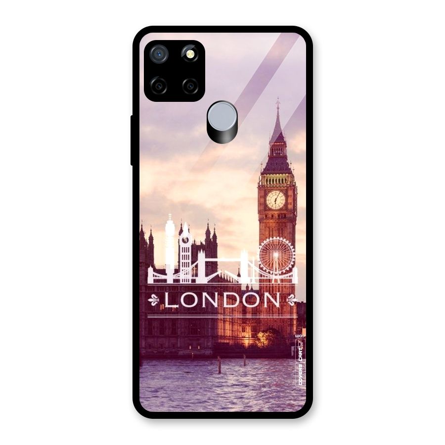 City Tower Glass Back Case for Realme Narzo 20