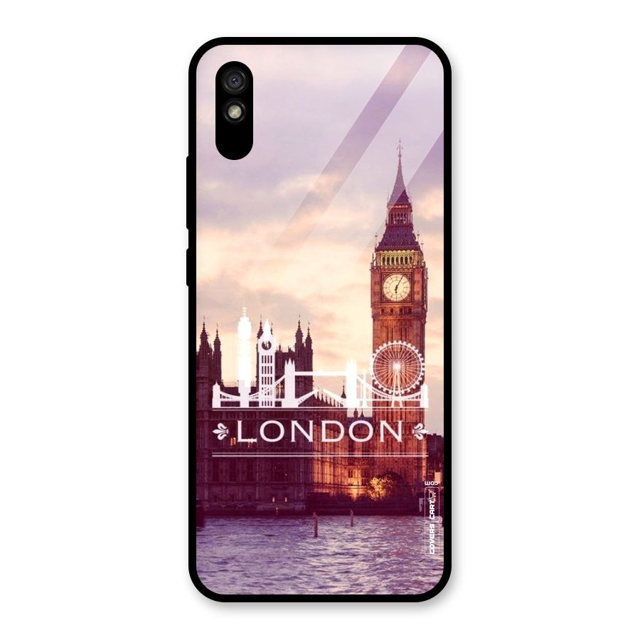 City Tower Glass Back Case for Redmi 9i