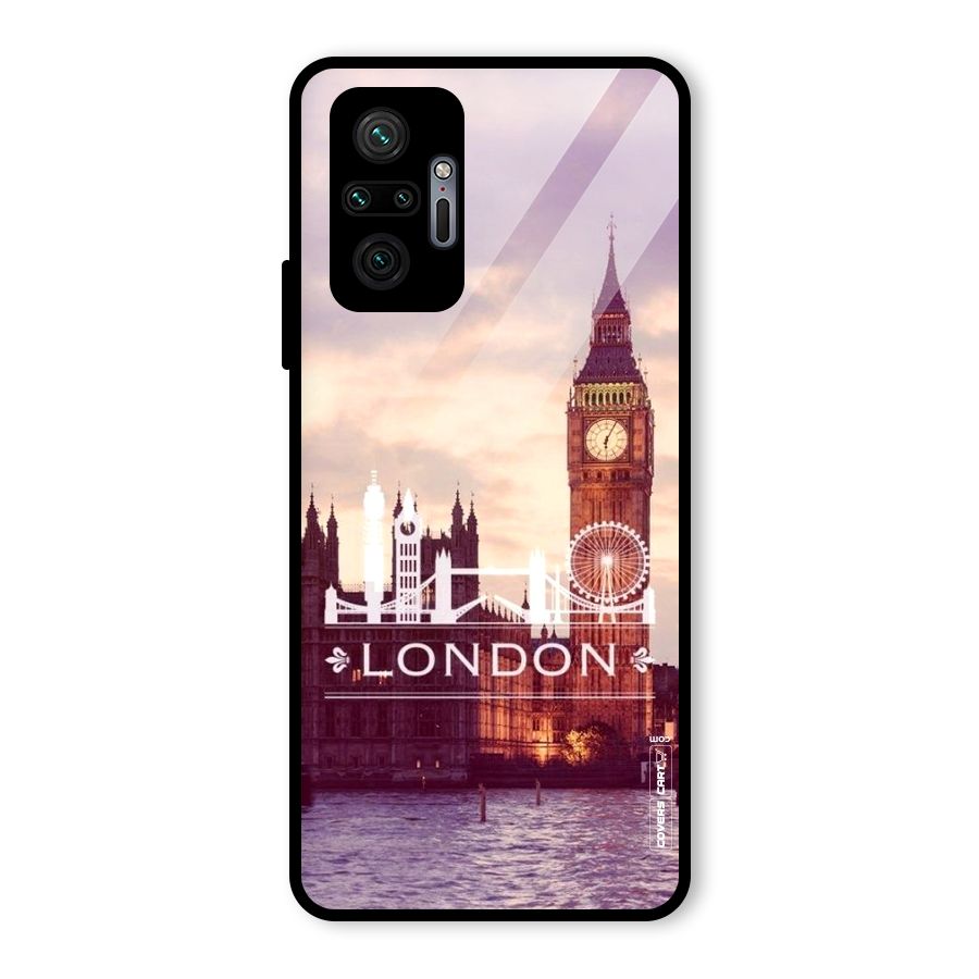 City Tower Glass Back Case for Redmi Note 10 Pro Max