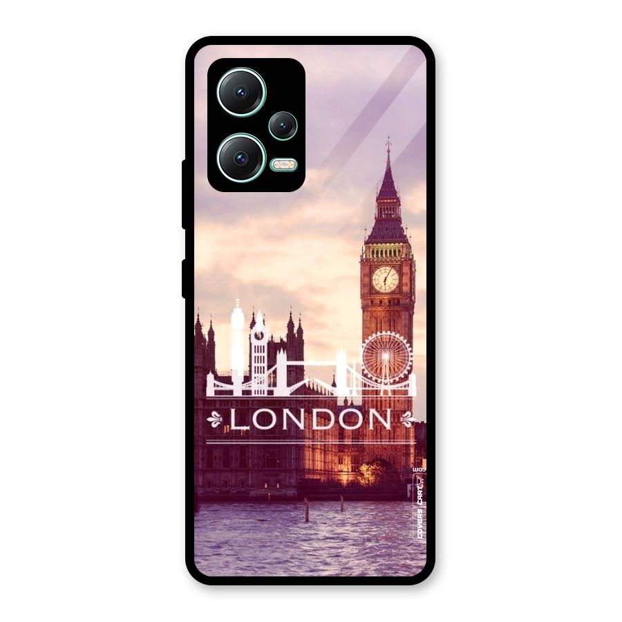 City Tower Glass Back Case for Redmi Note 12 5G