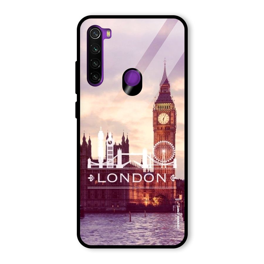 City Tower Glass Back Case for Redmi Note 8