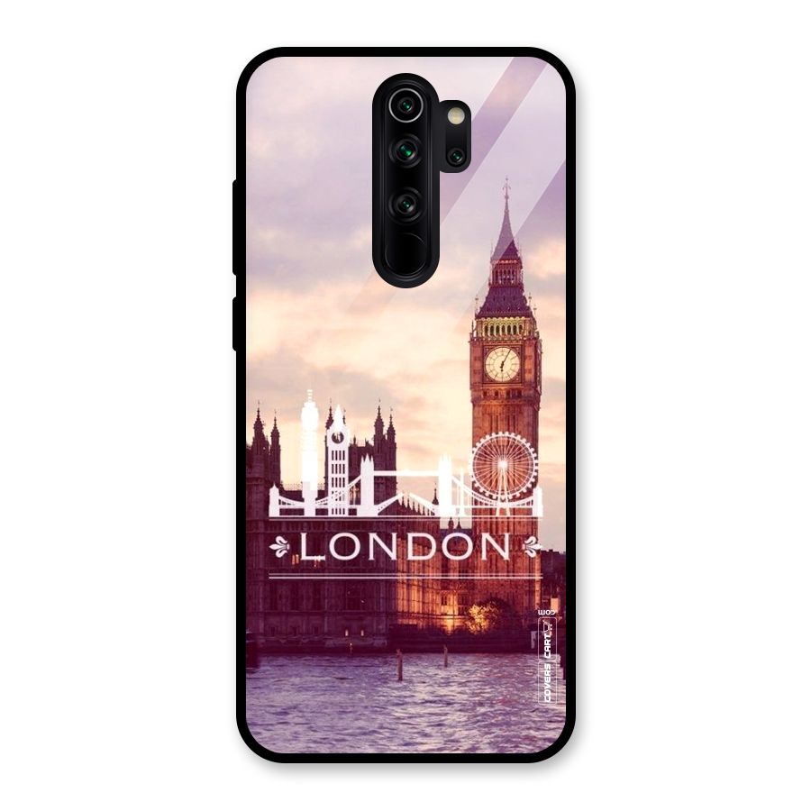 City Tower Glass Back Case for Redmi Note 8 Pro