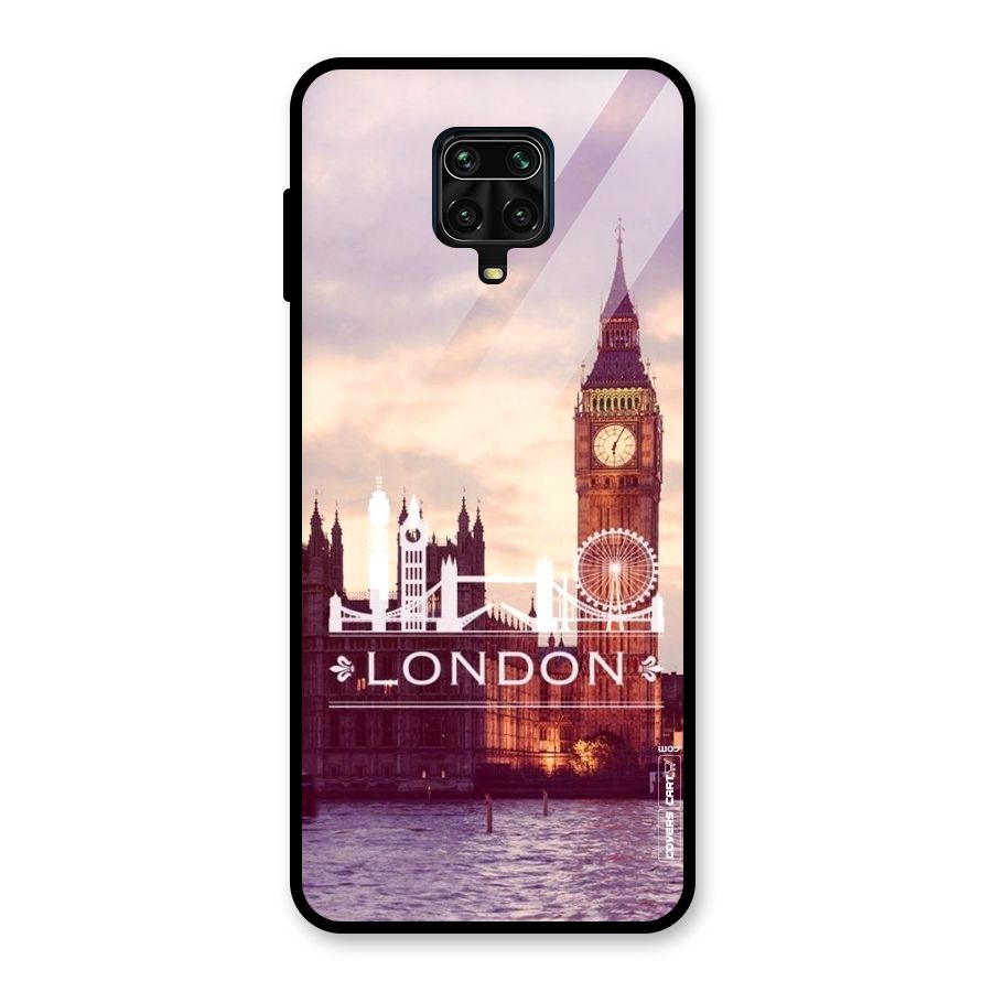 City Tower Glass Back Case for Redmi Note 9 Pro