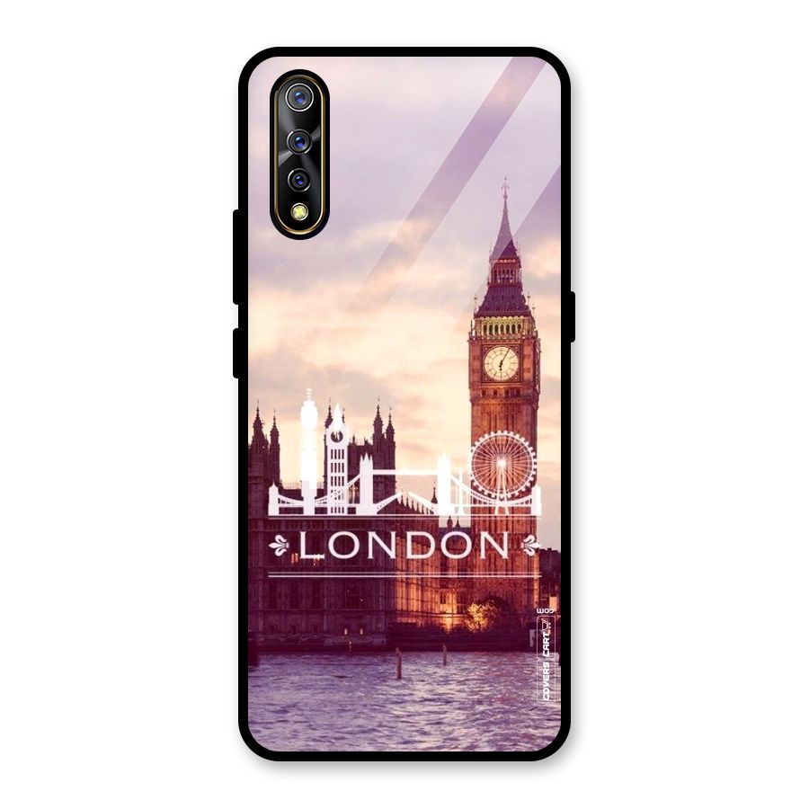 City Tower Glass Back Case for Vivo S1