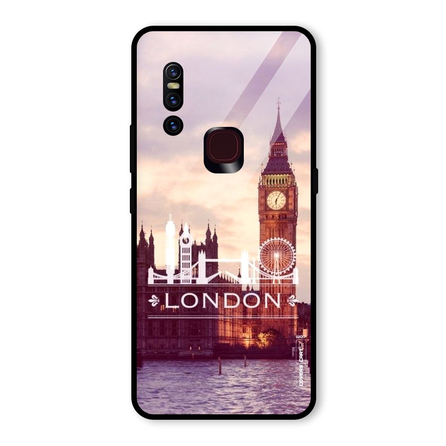 City Tower Glass Back Case for Vivo V15