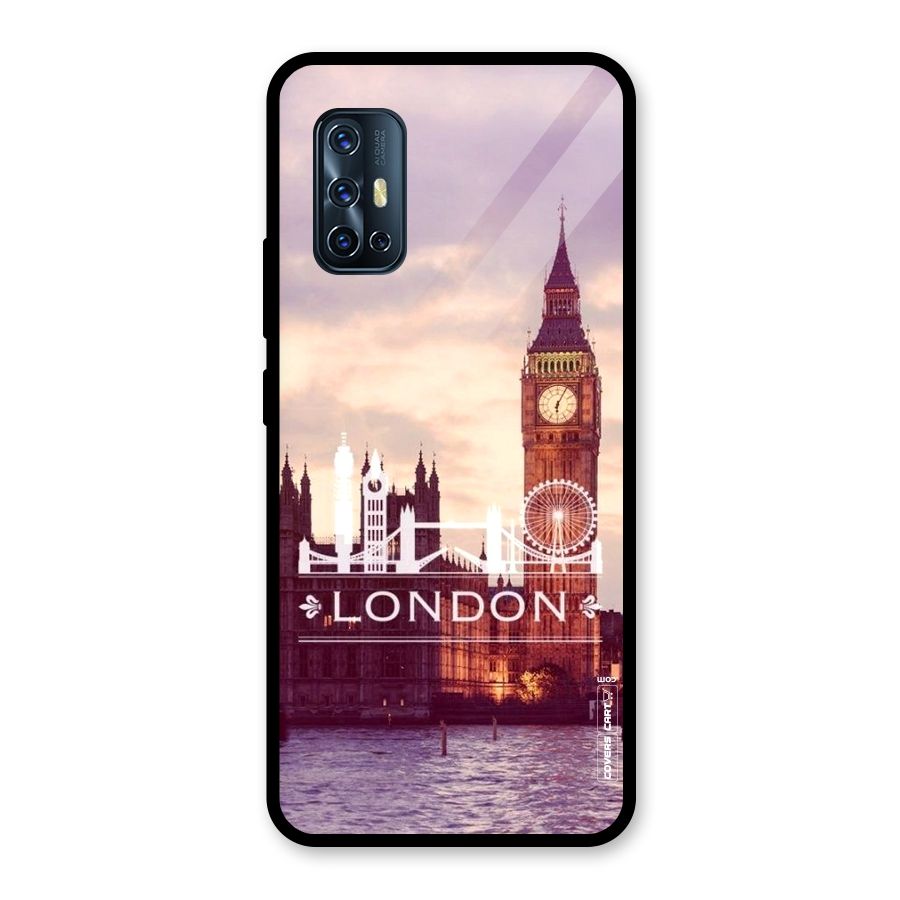 City Tower Glass Back Case for Vivo V17