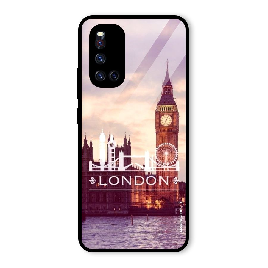 City Tower Glass Back Case for Vivo V19