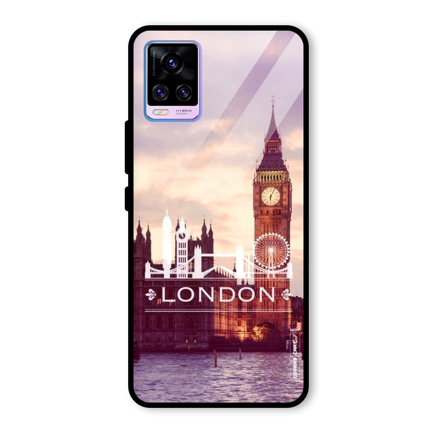 City Tower Glass Back Case for Vivo V20 Pro