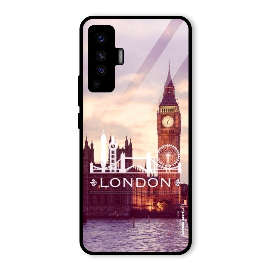 City Tower Glass Back Case for Vivo X50