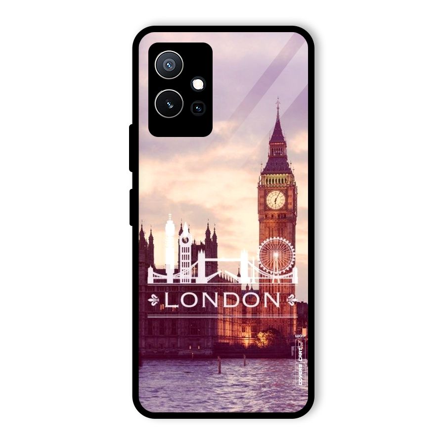City Tower Glass Back Case for Vivo Y75 5G