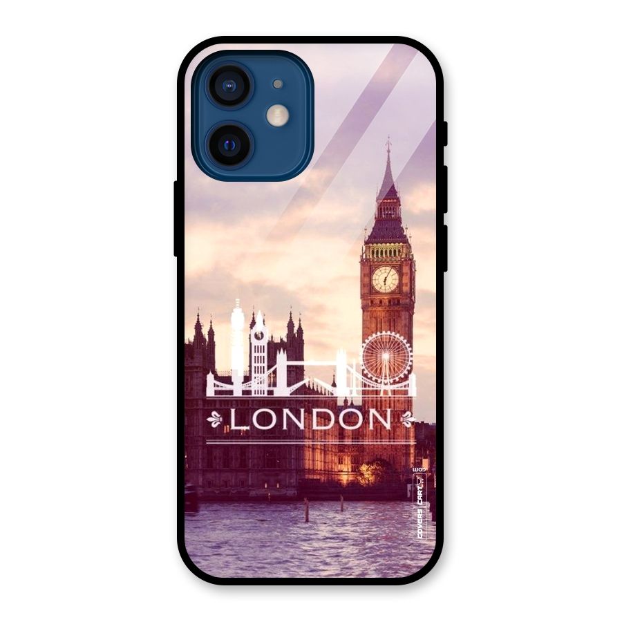 City Tower Glass Back Case for iPhone 12 Mini