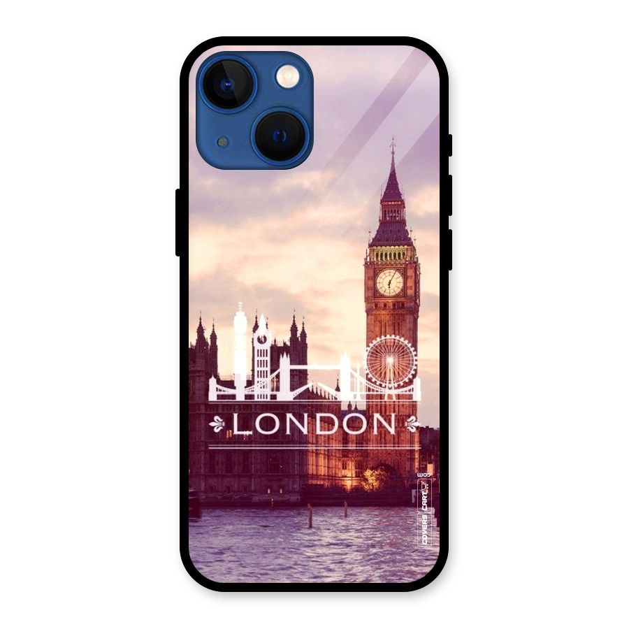 City Tower Glass Back Case for iPhone 13 Mini