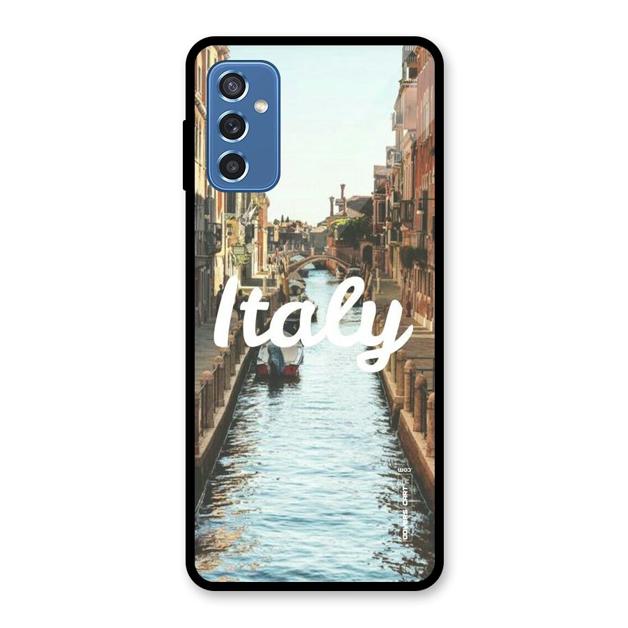 City Travel Glass Back Case for Galaxy M52 5G