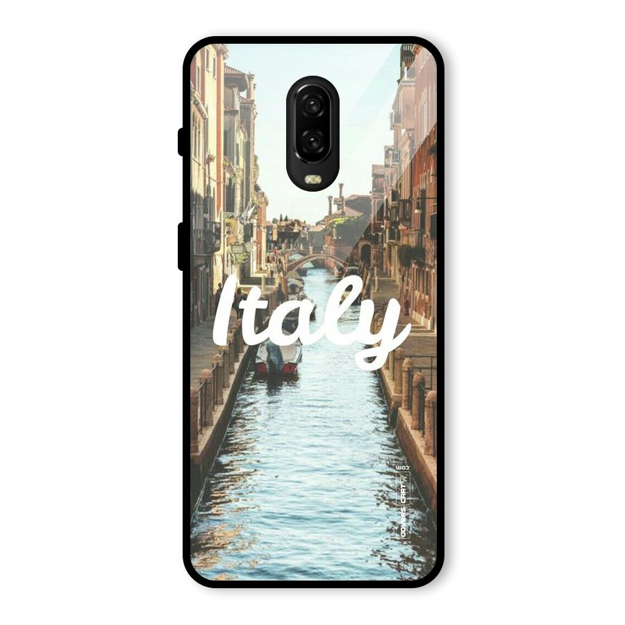 City Travel Glass Back Case for OnePlus 6T
