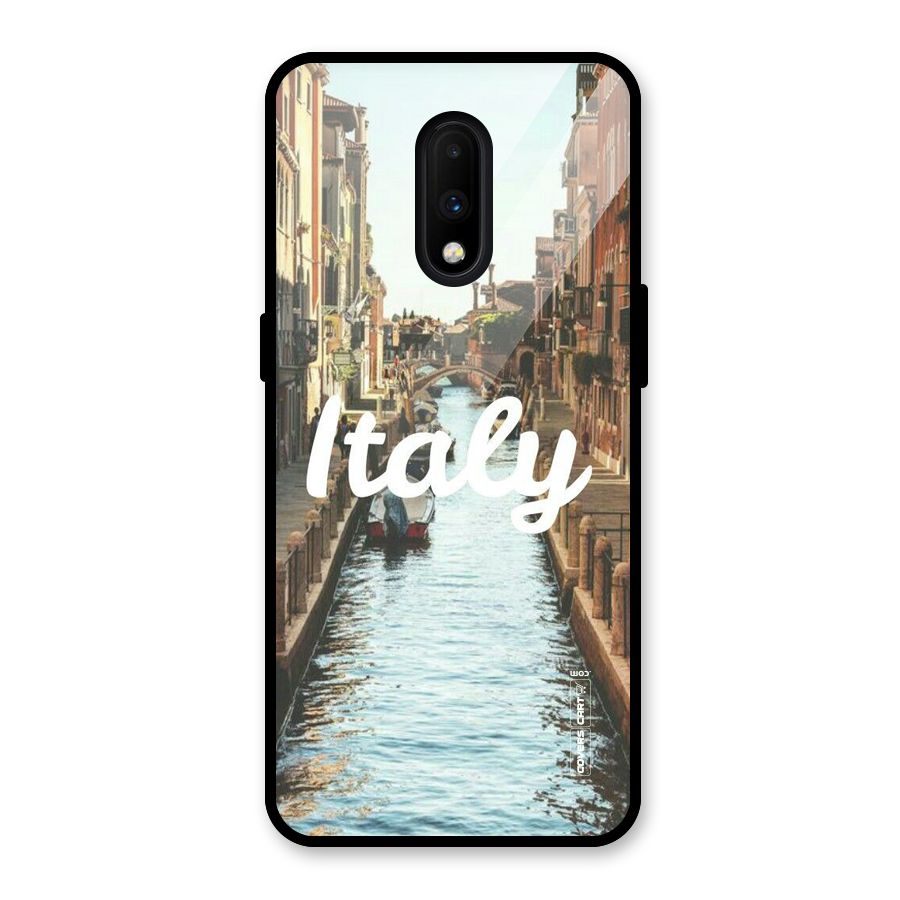 City Travel Glass Back Case for OnePlus 7