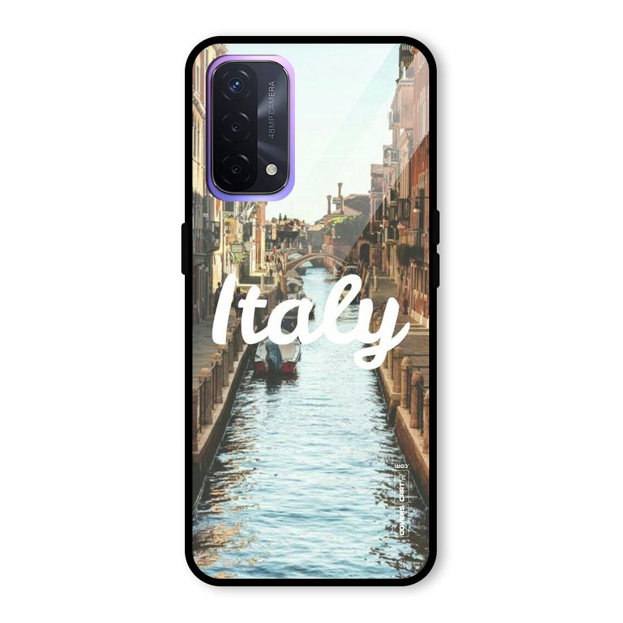 City Travel Glass Back Case for Oppo A74 5G