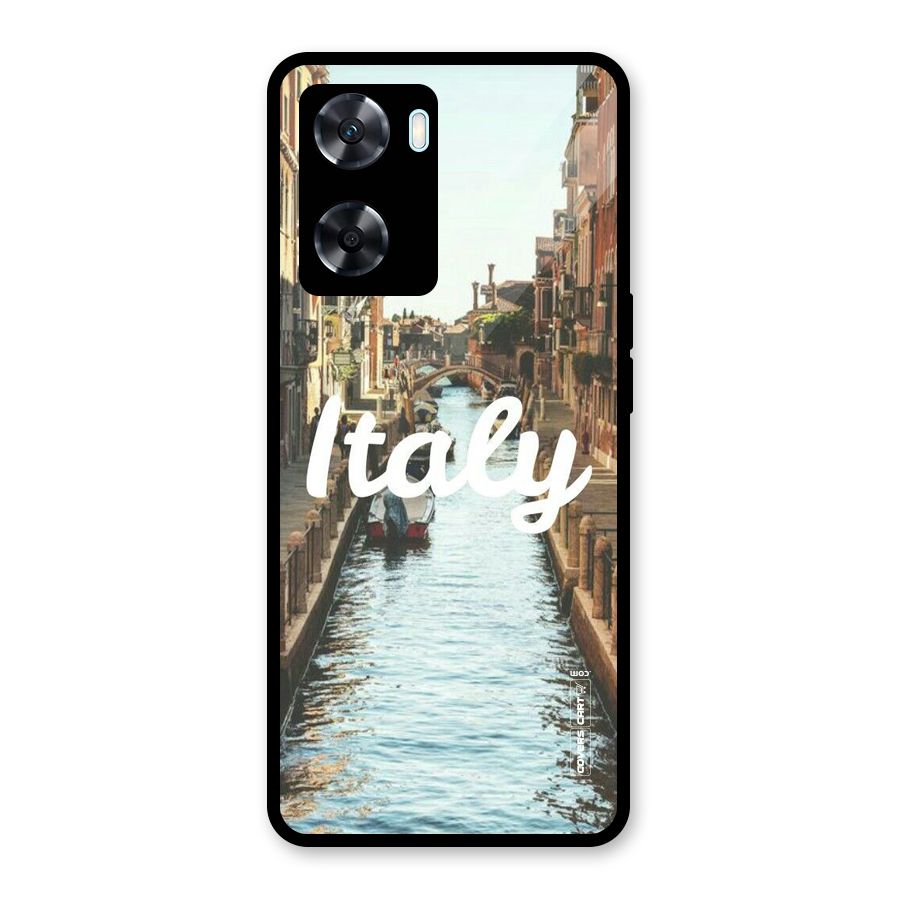 City Travel Glass Back Case for Oppo A77