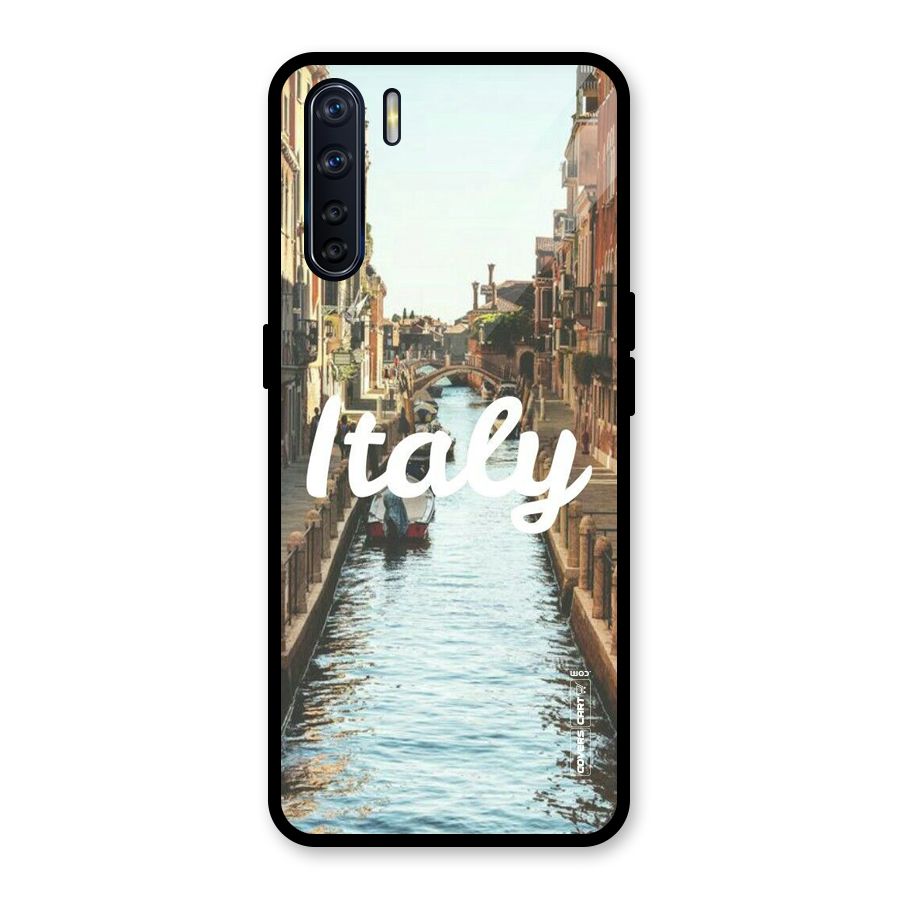 City Travel Glass Back Case for Oppo F15