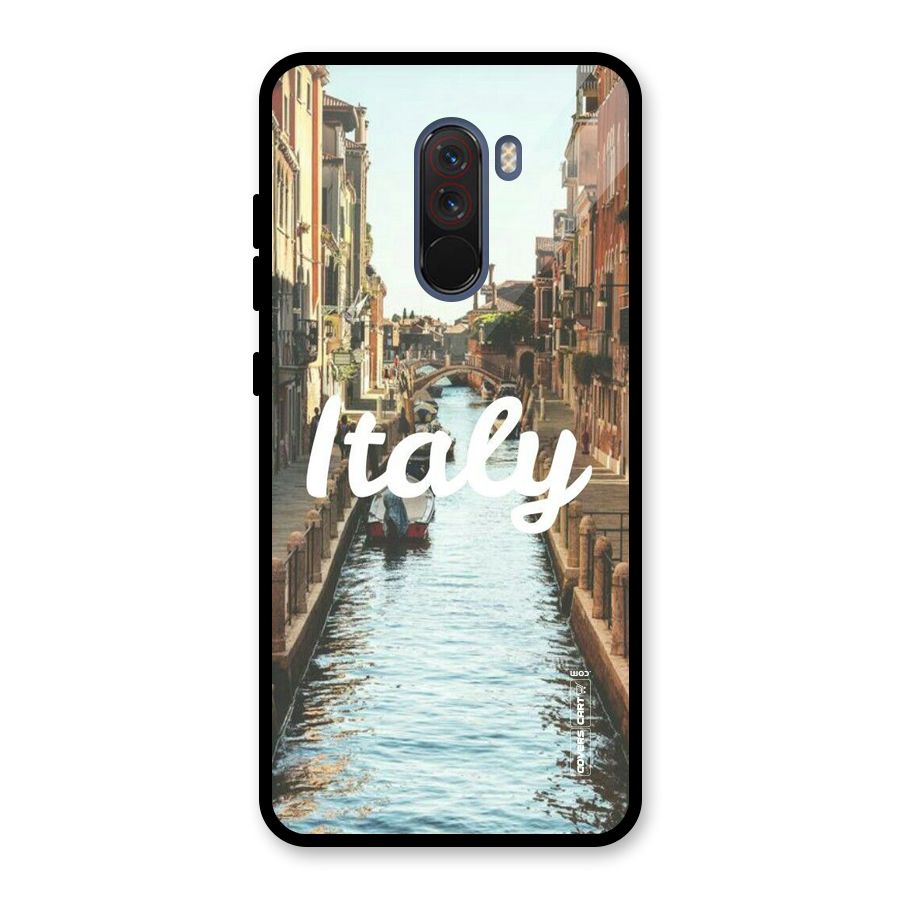 City Travel Glass Back Case for Poco F1