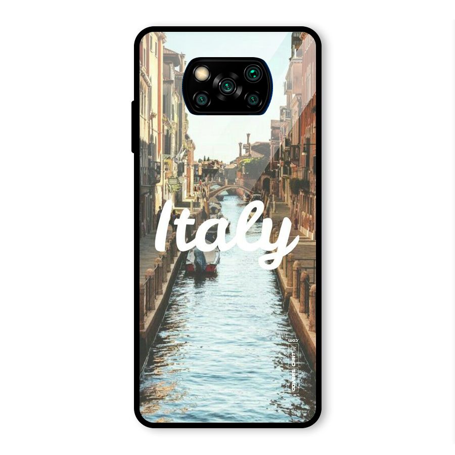City Travel Glass Back Case for Poco X3 Pro