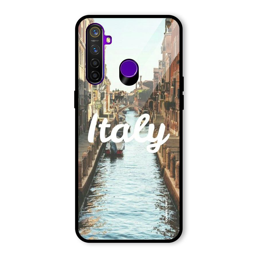 City Travel Glass Back Case for Realme 5 Pro