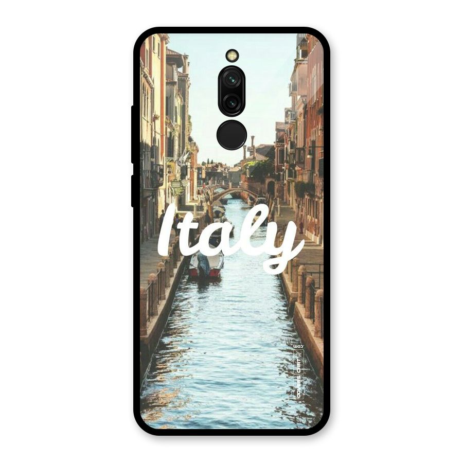 City Travel Glass Back Case for Redmi 8