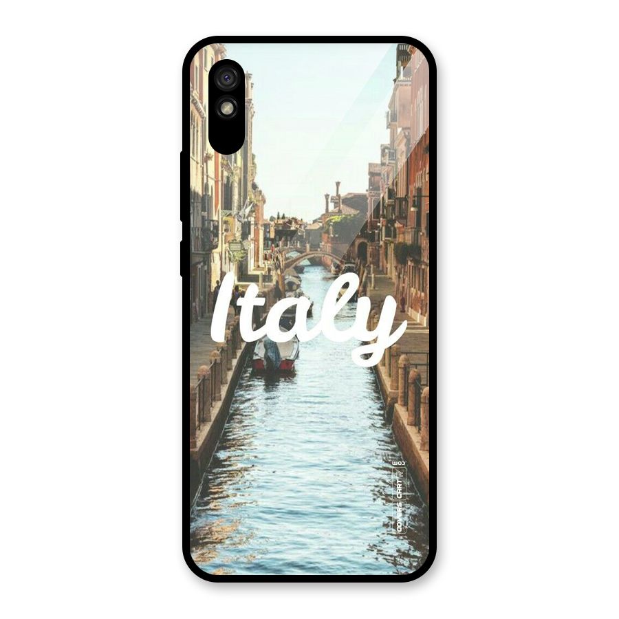 City Travel Glass Back Case for Redmi 9i