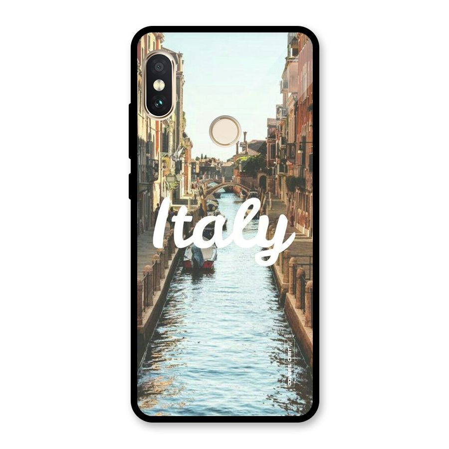 City Travel Glass Back Case for Redmi Note 5 Pro