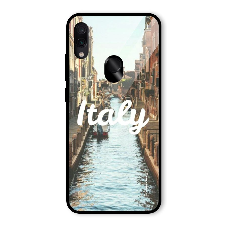 City Travel Glass Back Case for Redmi Note 7 Pro