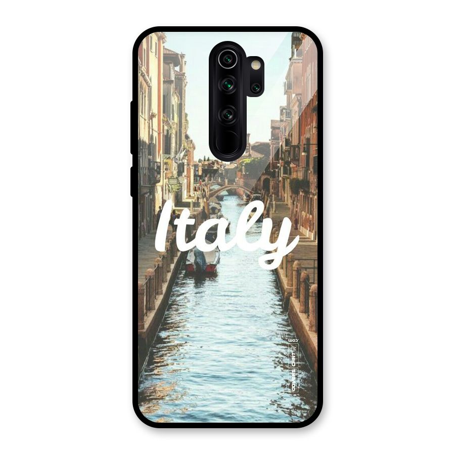 City Travel Glass Back Case for Redmi Note 8 Pro