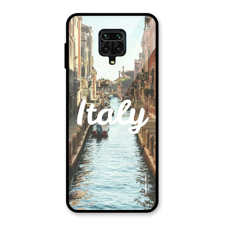 City Travel Glass Back Case for Redmi Note 9 Pro