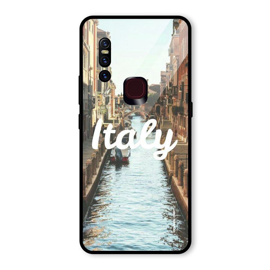 City Travel Glass Back Case for Vivo V15