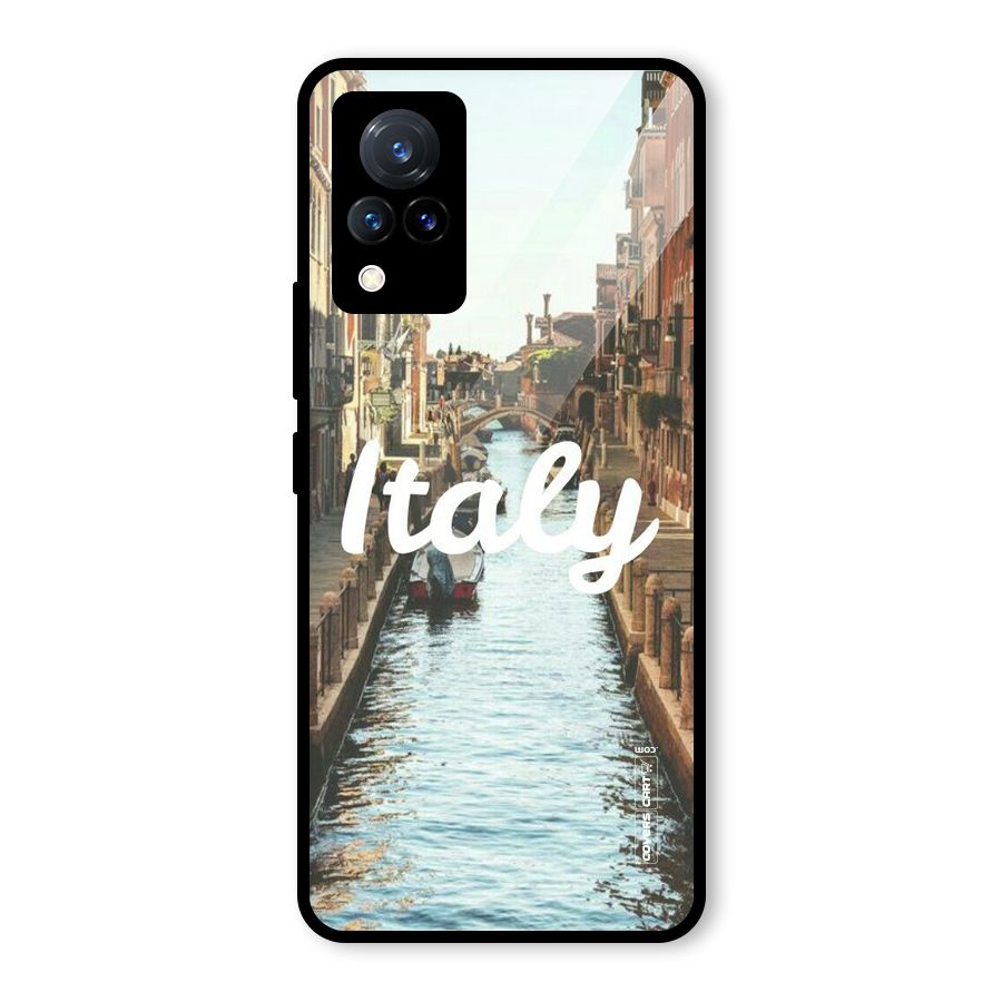 City Travel Glass Back Case for Vivo V21 5G