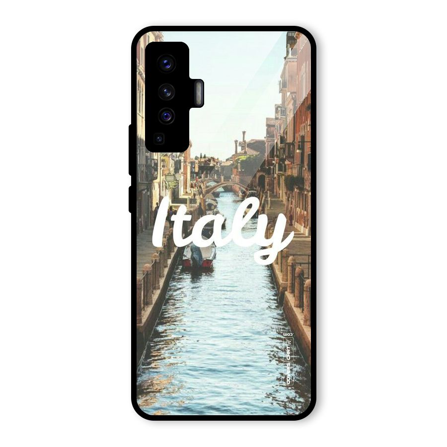 City Travel Glass Back Case for Vivo X50