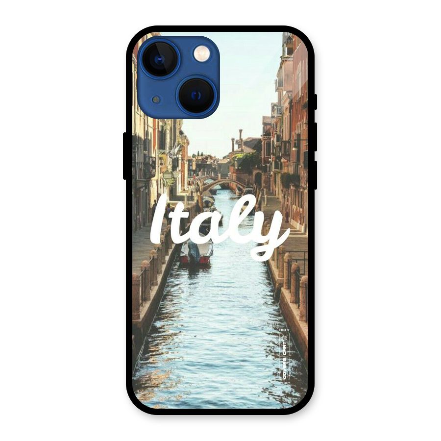 City Travel Glass Back Case for iPhone 13 Mini