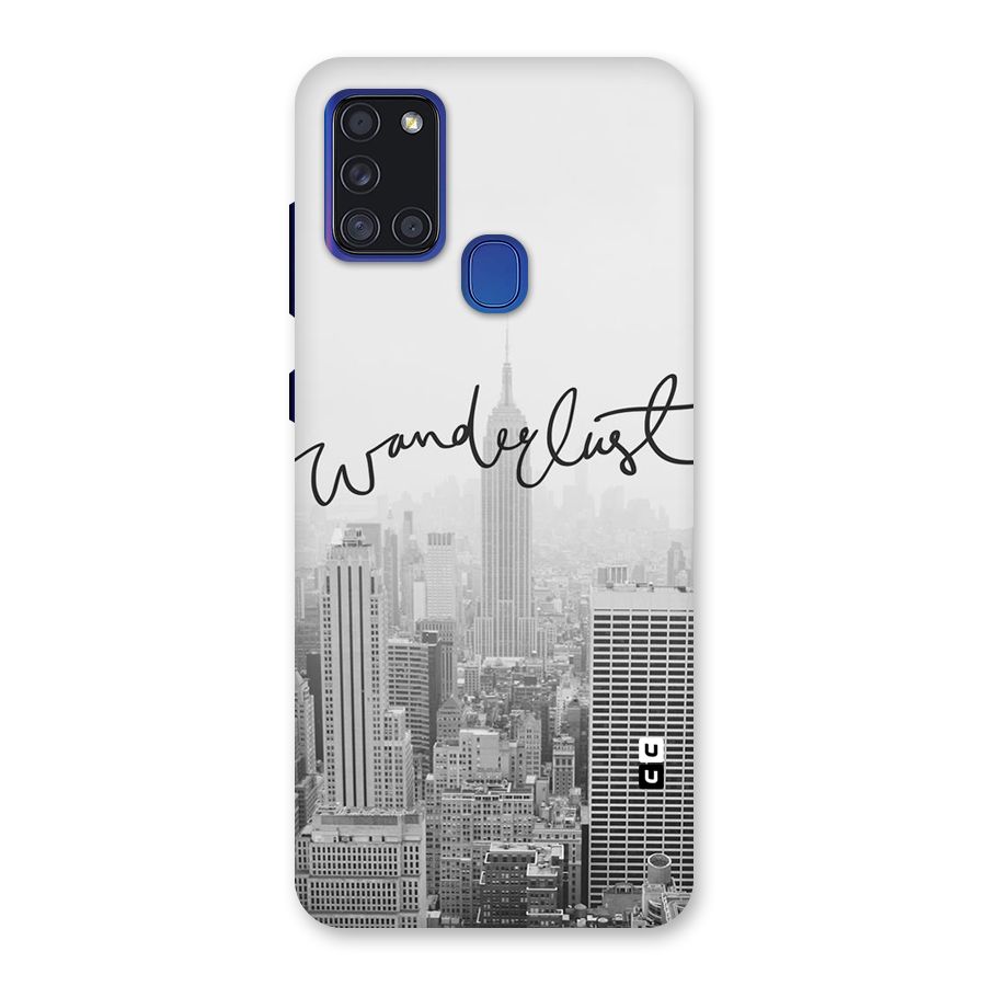 City Wanderlust Monochrome Back Case for Galaxy A21s