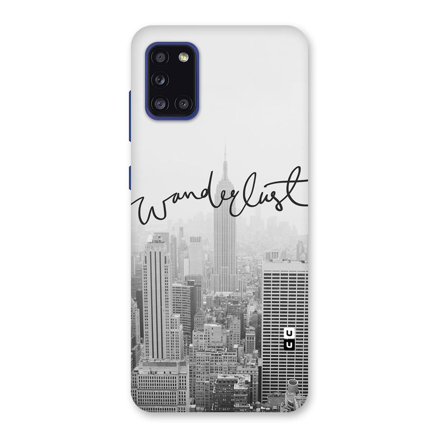 City Wanderlust Monochrome Back Case for Galaxy A31
