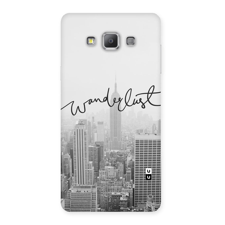 City Wanderlust Monochrome Back Case for Galaxy A7