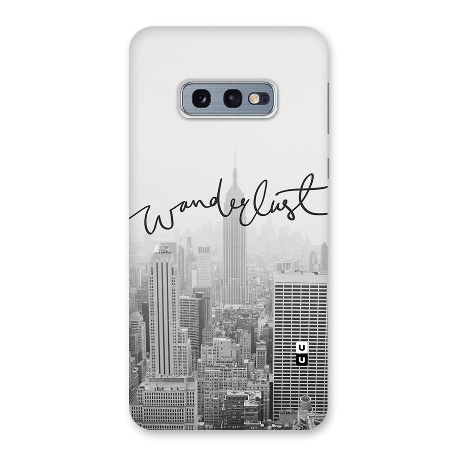 City Wanderlust Monochrome Back Case for Galaxy S10e