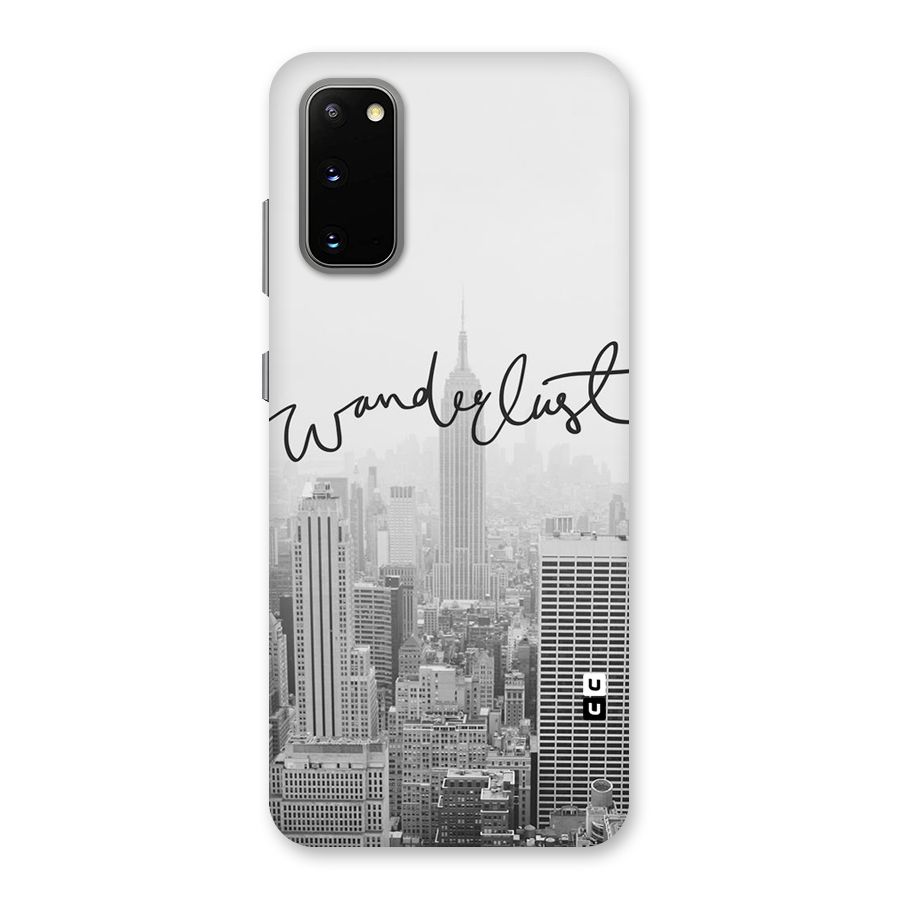 City Wanderlust Monochrome Back Case for Galaxy S20