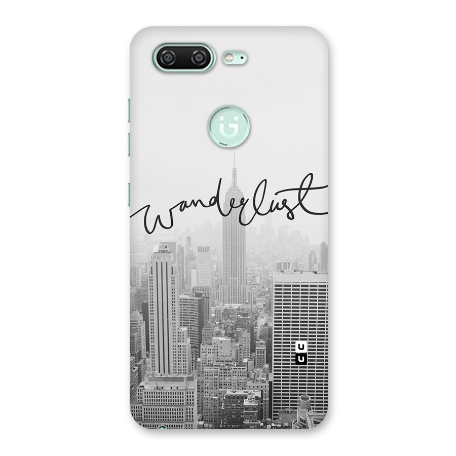 City Wanderlust Monochrome Back Case for Gionee S10