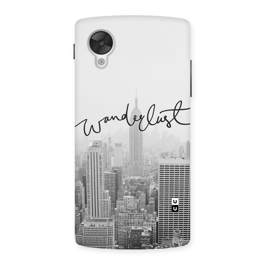 City Wanderlust Monochrome Back Case for Google Nexsus 5