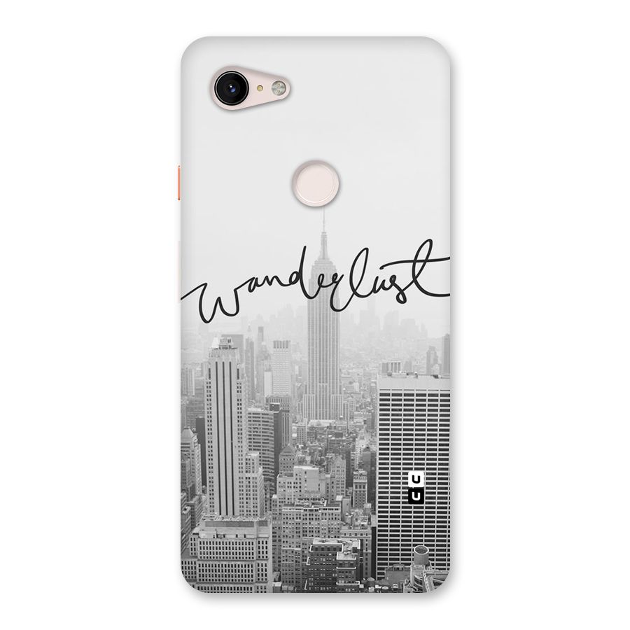 City Wanderlust Monochrome Back Case for Google Pixel 3 XL