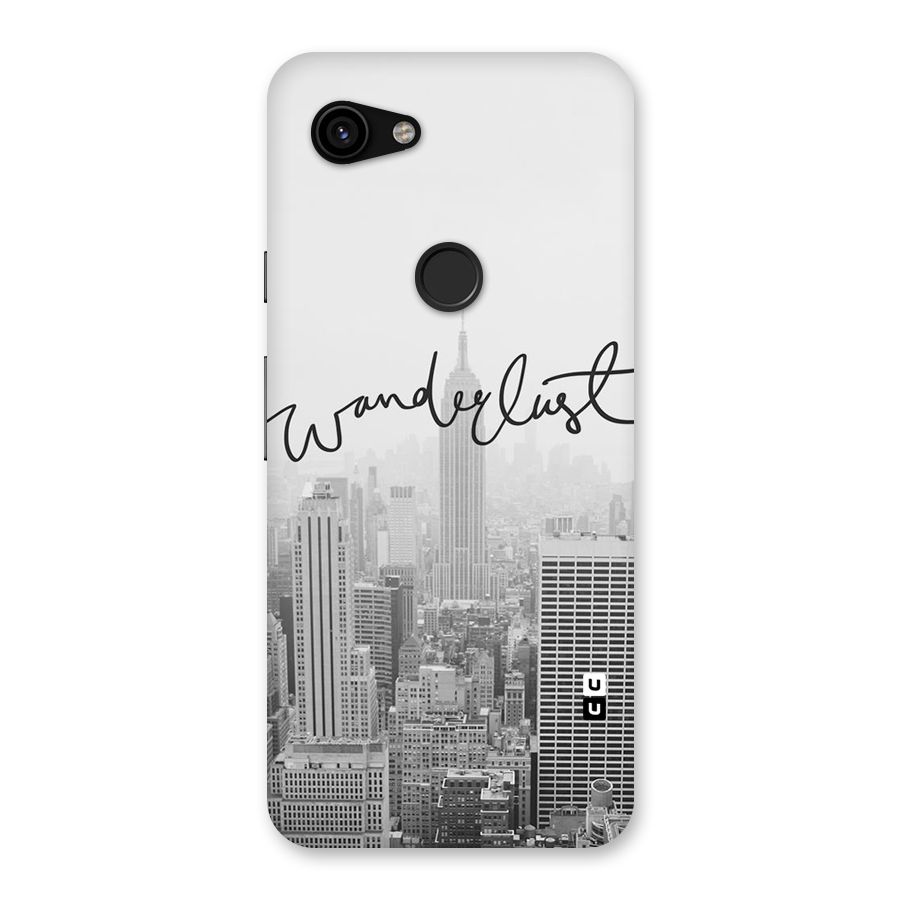 City Wanderlust Monochrome Back Case for Google Pixel 3a