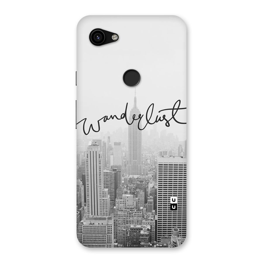 City Wanderlust Monochrome Back Case for Google Pixel 3a XL