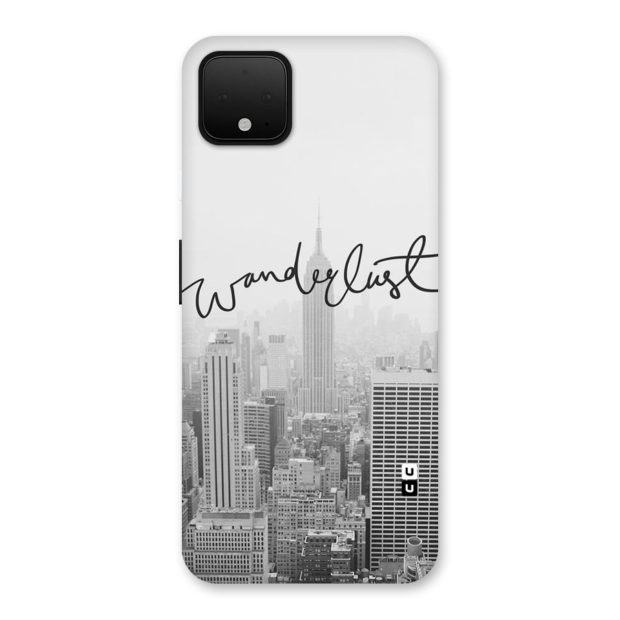 City Wanderlust Monochrome Back Case for Google Pixel 4 XL