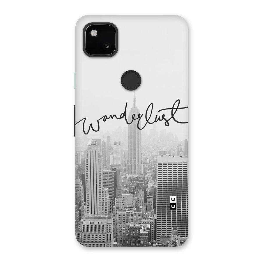 City Wanderlust Monochrome Back Case for Google Pixel 4a