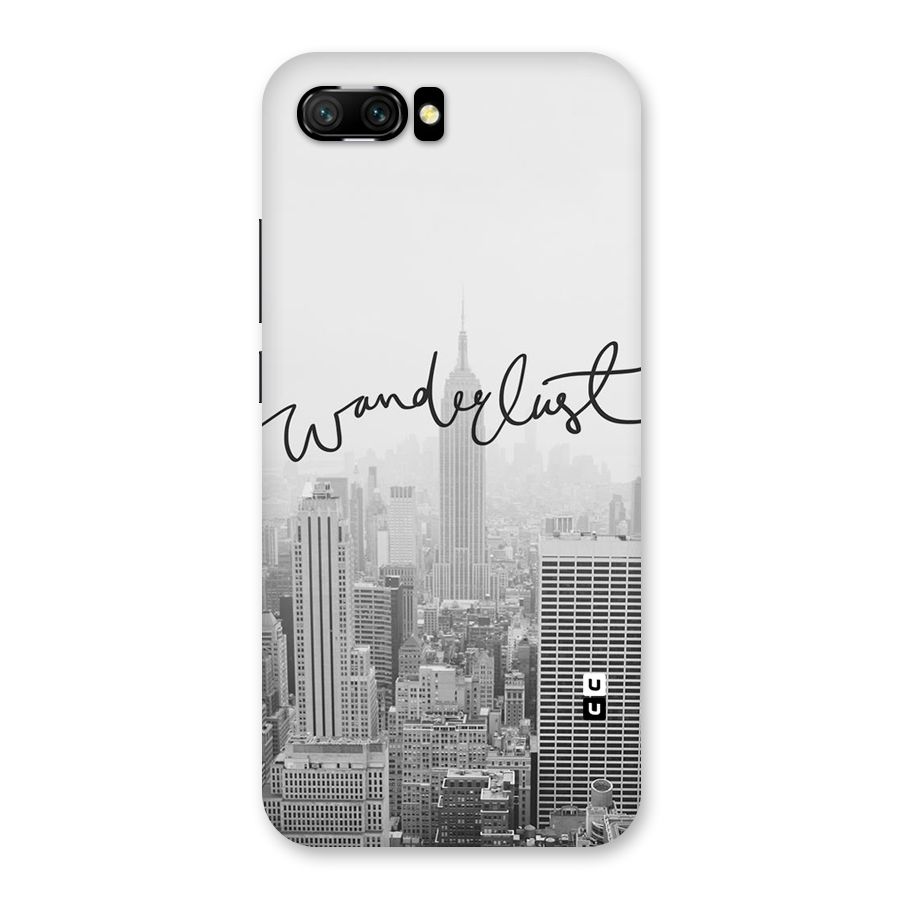 City Wanderlust Monochrome Back Case for Honor 10